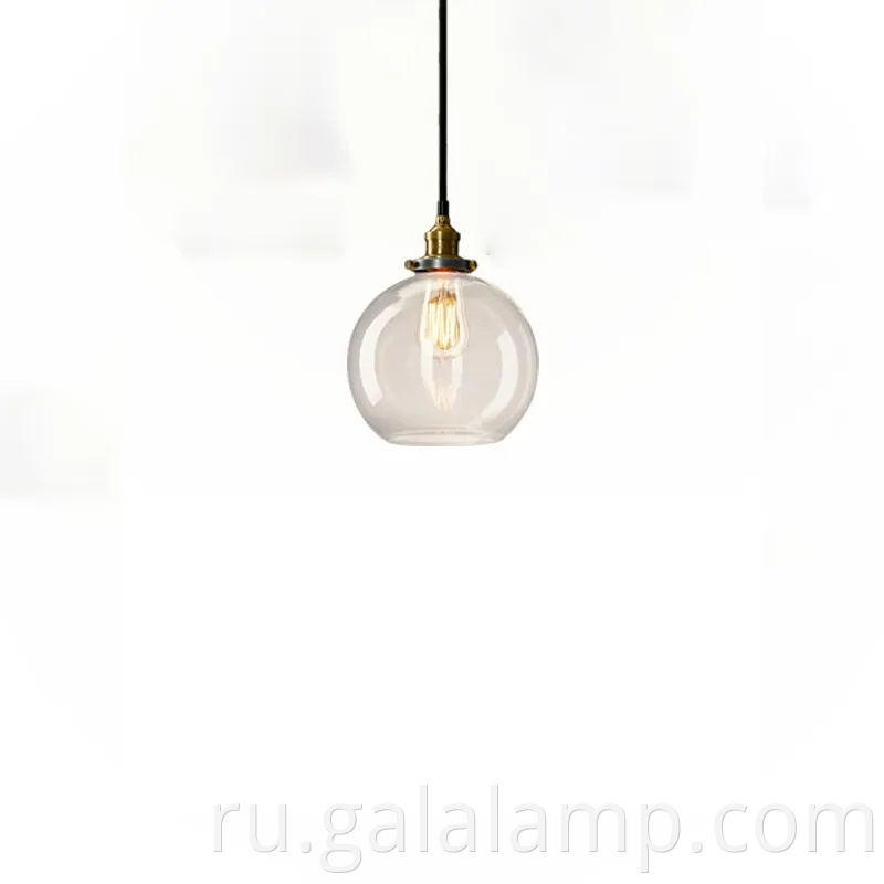 Стильный e27 стеклянный пузырь светодиодный подвесной подвес для современных домов